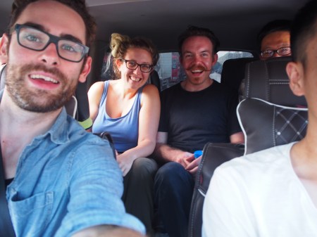 our research-team. (f.l.t.r.)Me, P.Willats, J.Harle, H.Duan.